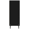 Schwarzes Sideboard Tressie 34,5x32,5x90cm (Holz)