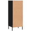 Schwarzes Sideboard Tressie 34,5x32,5x90cm (Holz)