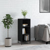 Schwarzes Sideboard Tressie 34,5x32,5x90cm (Holz)