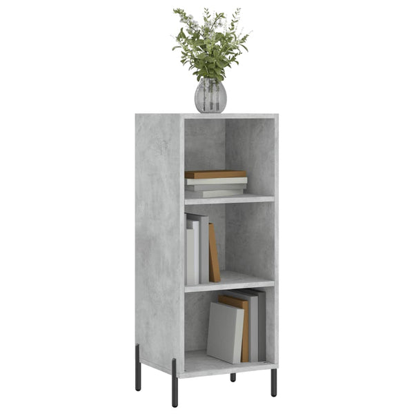 Betongraues Sideboard Tressie 34,5x32,5x90cm (Holz)