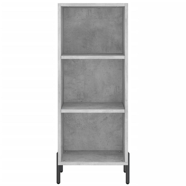 Betongraues Sideboard Tressie 34,5x32,5x90cm (Holz)