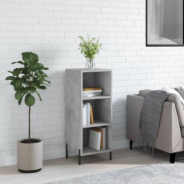 Betongraues Sideboard Tressie 34,5x32,5x90cm (Holz)