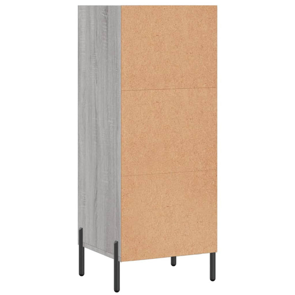 Graues Sideboard Tressie 34,5x32,5x90cm (Holz)