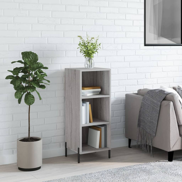 Graues Sideboard Tressie 34,5x32,5x90cm (Holz)