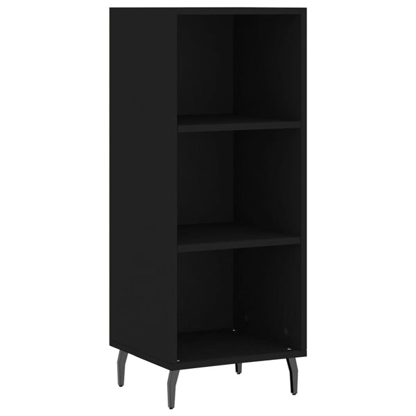 Schwarze Kommode Welton 34,5x32,5x90cm (Holz)