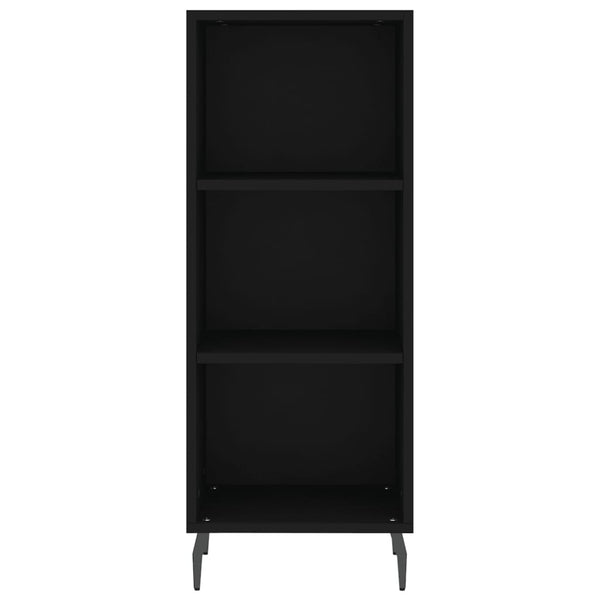 Schwarze Kommode Welton 34,5x32,5x90cm (Holz)
