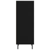 Schwarze Kommode Welton 34,5x32,5x90cm (Holz)