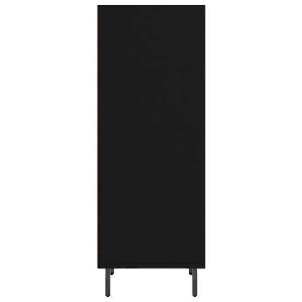 Schwarze Kommode Welton 34,5x32,5x90cm (Holz)