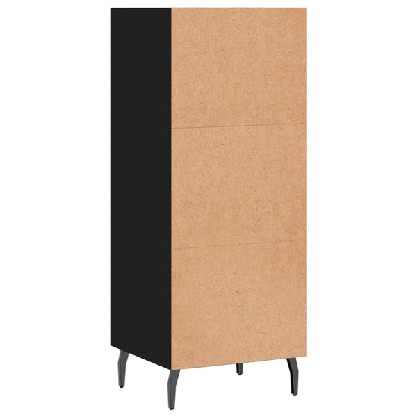 Schwarze Kommode Welton 34,5x32,5x90cm (Holz)