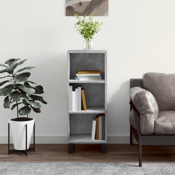 Betongraues Sideboard Estela 34,5x32,5x90cm (Holz)