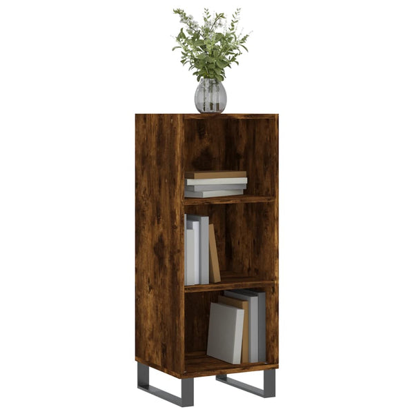 Highboard Estela aus Räuchereiche 34,5x32,5x90cm (Holz)