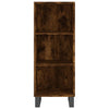 Highboard Estela aus Räuchereiche 34,5x32,5x90cm (Holz)