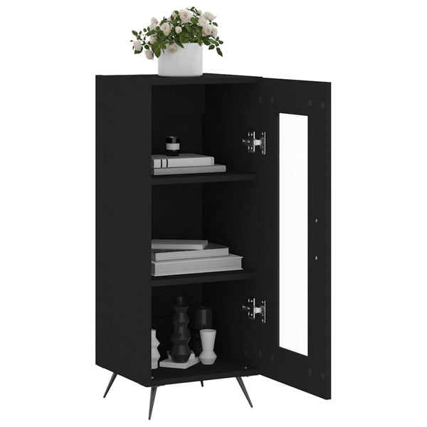 Schwarzer Buffetschrank Geriess 34,5x34x90cm (Holz)