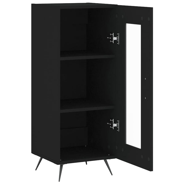 Schwarzer Buffetschrank Geriess 34,5x34x90cm (Holz)