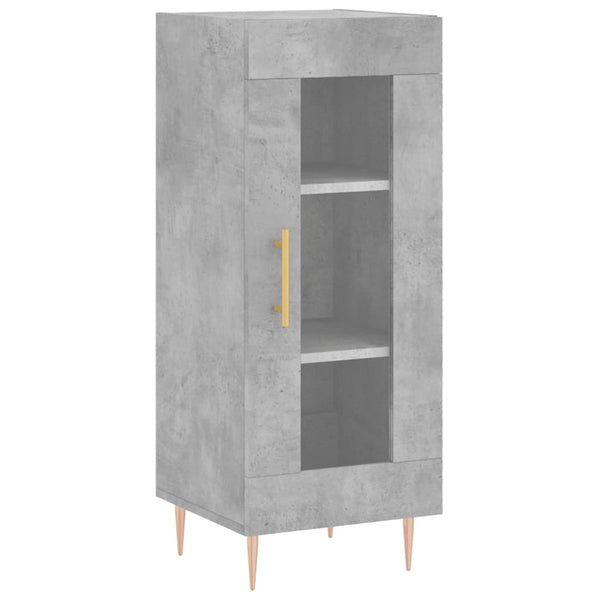 Betongraues Sideboard Gogoncea 34,5x34x90cm (Holz)