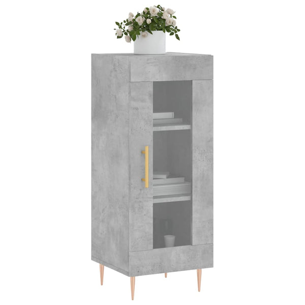 Betongraues Sideboard Gogoncea 34,5x34x90cm (Holz)