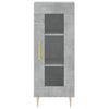 Betongraues Sideboard Gogoncea 34,5x34x90cm (Holz)