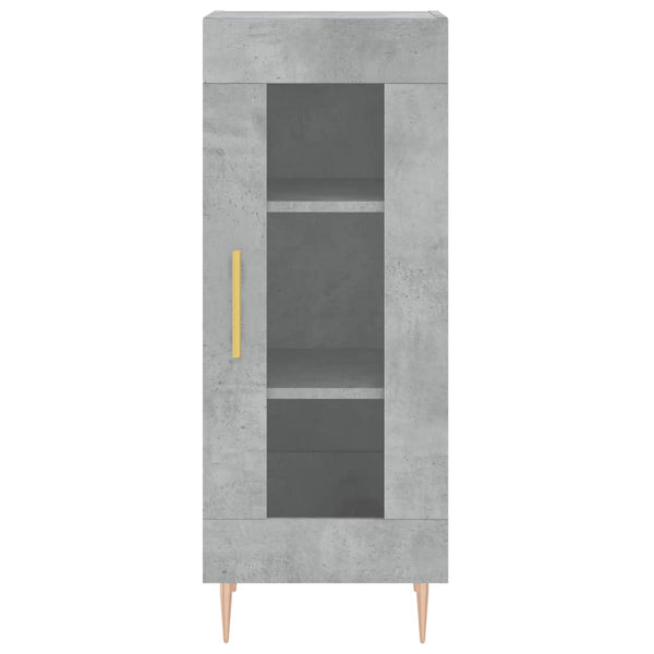 Betongraues Sideboard Gogoncea 34,5x34x90cm (Holz)