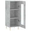 Betongraues Sideboard Gogoncea 34,5x34x90cm (Holz)