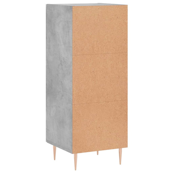 Betongraues Sideboard Gogoncea 34,5x34x90cm (Holz)
