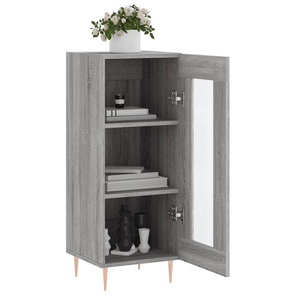 Graues Sideboard Gogoncea 34,5x34x90cm (Holz)
