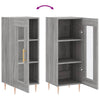 Graues Sideboard Gogoncea 34,5x34x90cm (Holz)