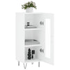 Weißes Sideboard Hoy 34,5x34x90cm (Holz)