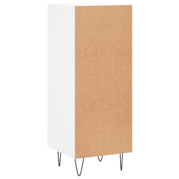 Weißes Sideboard Hoy 34,5x34x90cm (Holz)