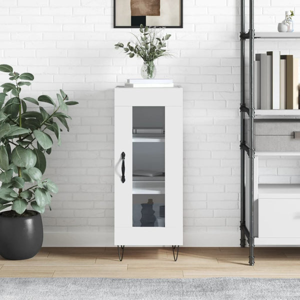 Weißes Sideboard Hoy 34,5x34x90cm (Holz)