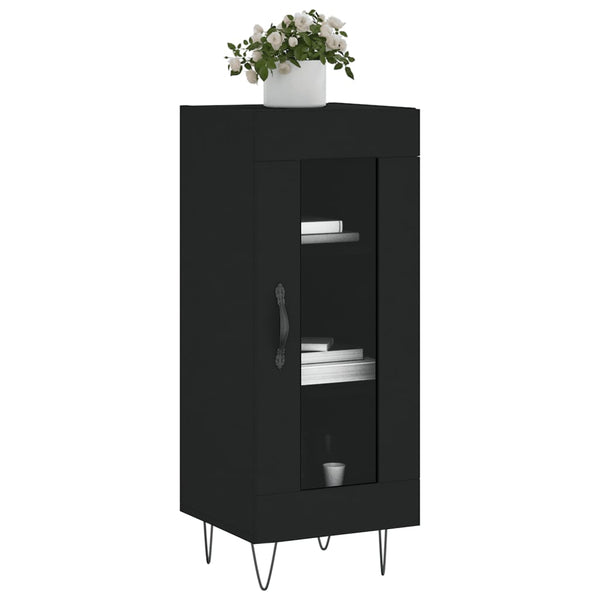 Schwarzes Sideboard Hoy 34,5x34x90cm (Holz)