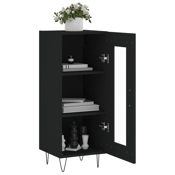 Schwarzes Sideboard Hoy 34,5x34x90cm (Holz)