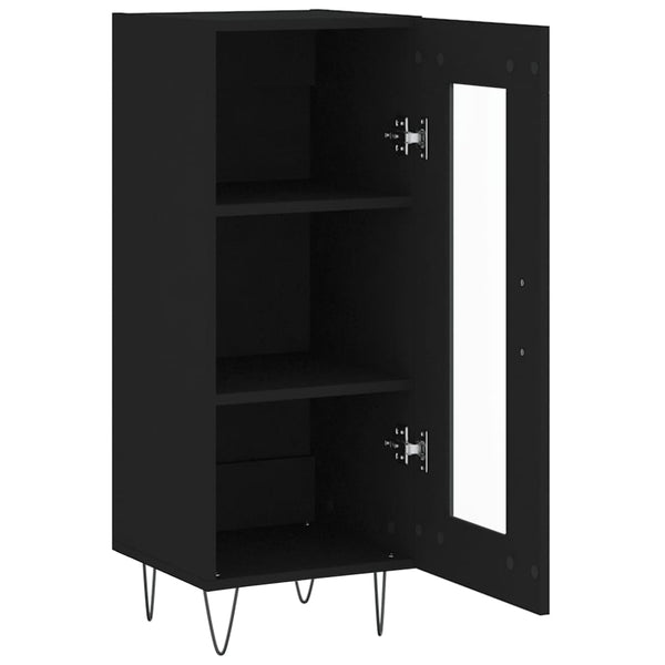 Schwarzes Sideboard Hoy 34,5x34x90cm (Holz)
