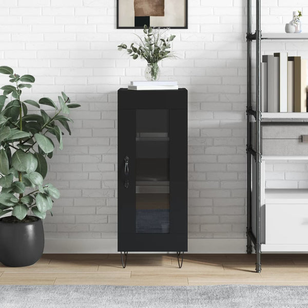 Schwarzes Sideboard Hoy 34,5x34x90cm (Holz)