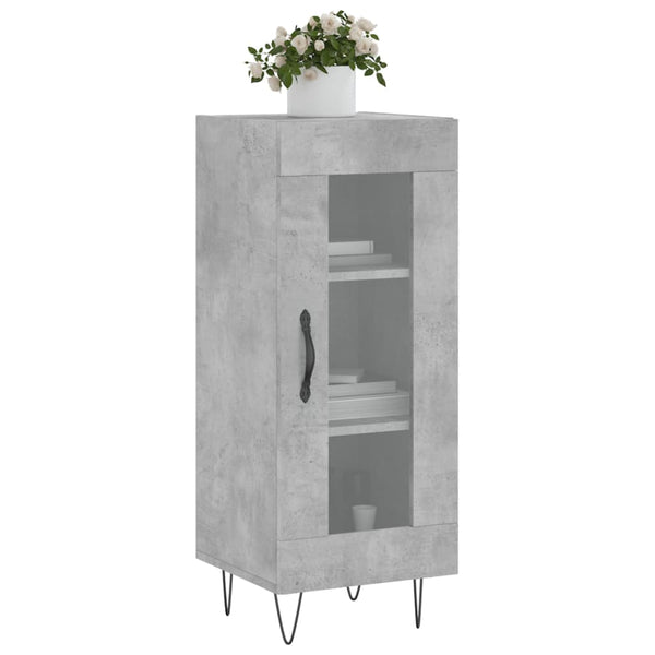Betongraues Sideboard Hoy 34,5x34x90cm (Holz)