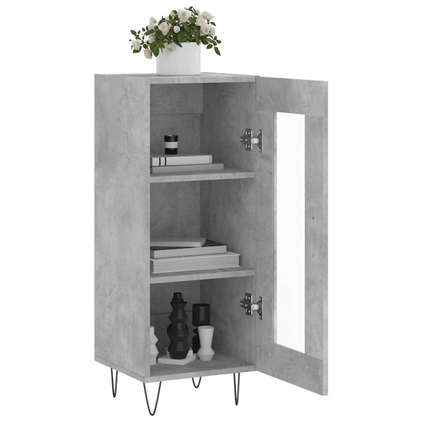 Betongraues Sideboard Hoy 34,5x34x90cm (Holz)