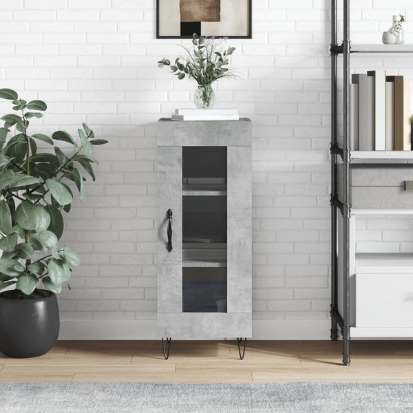 Betongraues Sideboard Hoy 34,5x34x90cm (Holz)
