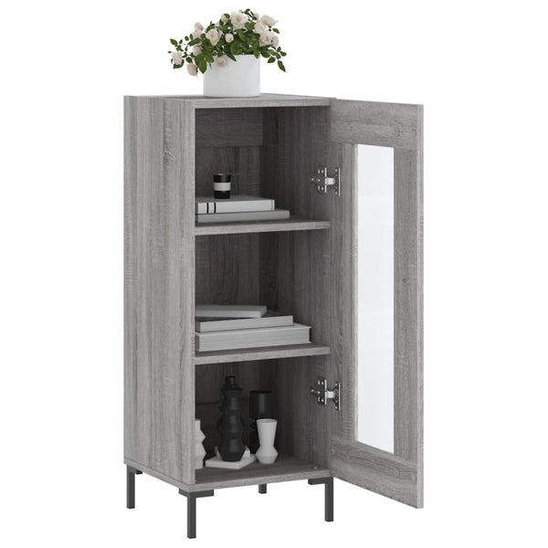 Graues Sideboard Iziaz 34,5x34x90cm (Holz)