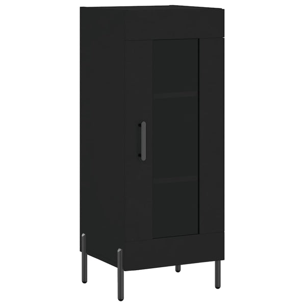 Schwarzes Sideboard Paspalina 34,5x34x90cm (Holz)