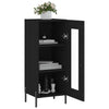 Schwarzes Sideboard Paspalina 34,5x34x90cm (Holz)