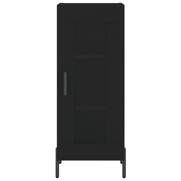Schwarzes Sideboard Paspalina 34,5x34x90cm (Holz)