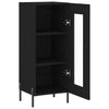 Schwarzes Sideboard Paspalina 34,5x34x90cm (Holz)
