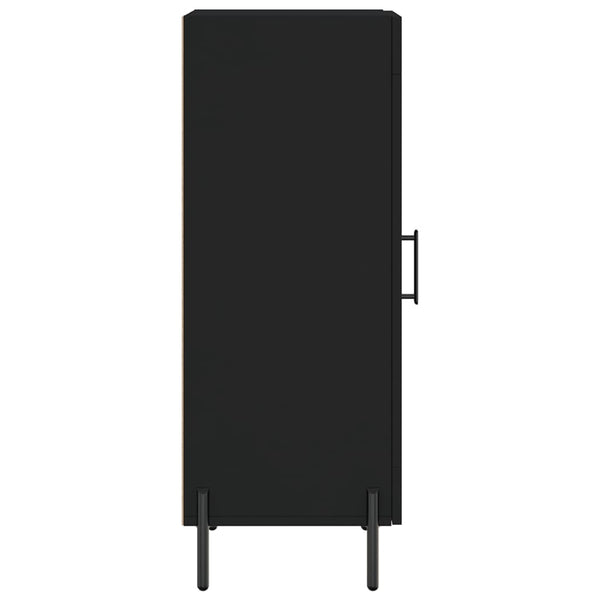 Schwarzes Sideboard Paspalina 34,5x34x90cm (Holz)