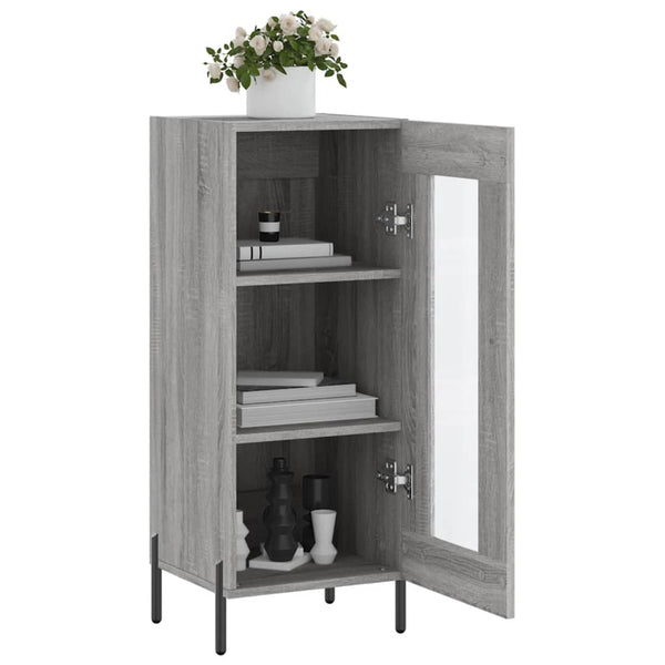 Graues Sideboard Paspalina 34,5x34x90cm (Holz)