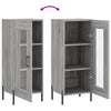 Graues Sideboard Paspalina 34,5x34x90cm (Holz)