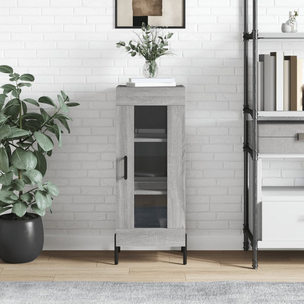 Graues Sideboard Paspalina 34,5x34x90cm (Holz)