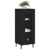 Schwarzes Sideboard Leocabia 34,5x34x90cm (Holz)