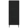 Schwarzes Sideboard Leocabia 34,5x34x90cm (Holz)