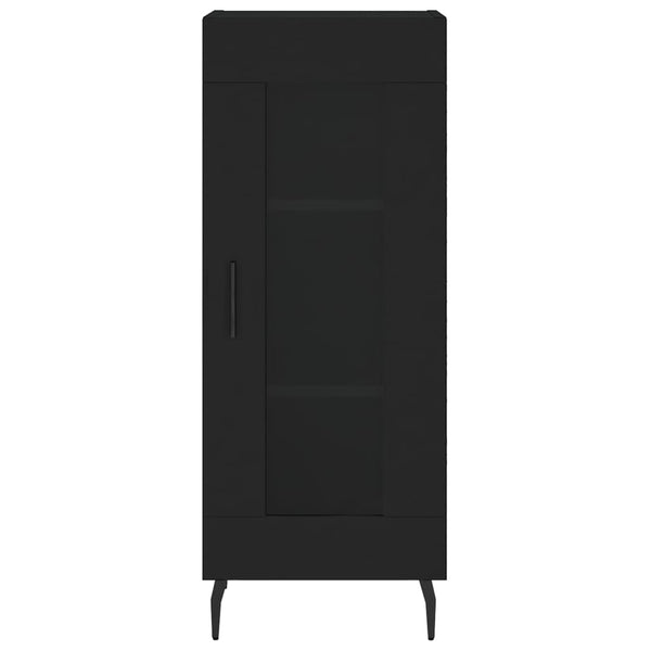 Schwarzes Sideboard Leocabia 34,5x34x90cm (Holz)