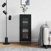 Schwarzes Sideboard Leocabia 34,5x34x90cm (Holz)