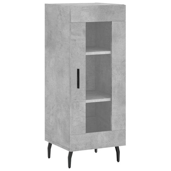 Betongraues Sideboard Leocabia 34,5x34x90cm (Holz)